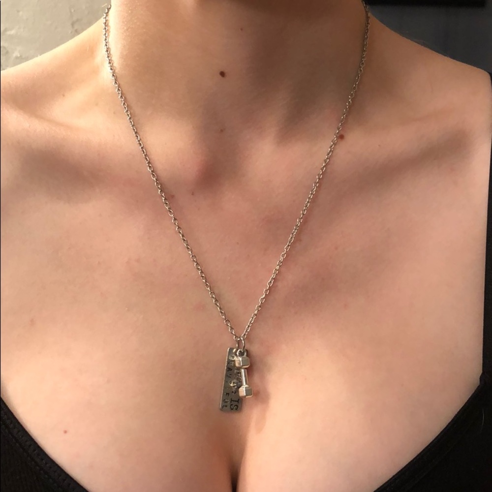 Necklace strong is beautiful